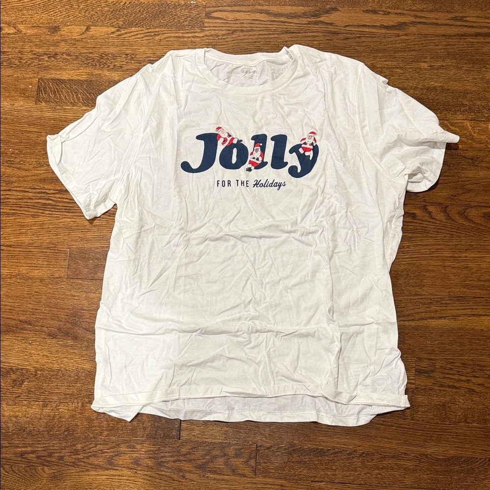 Old navy Christmas Santa pajama t shirt
